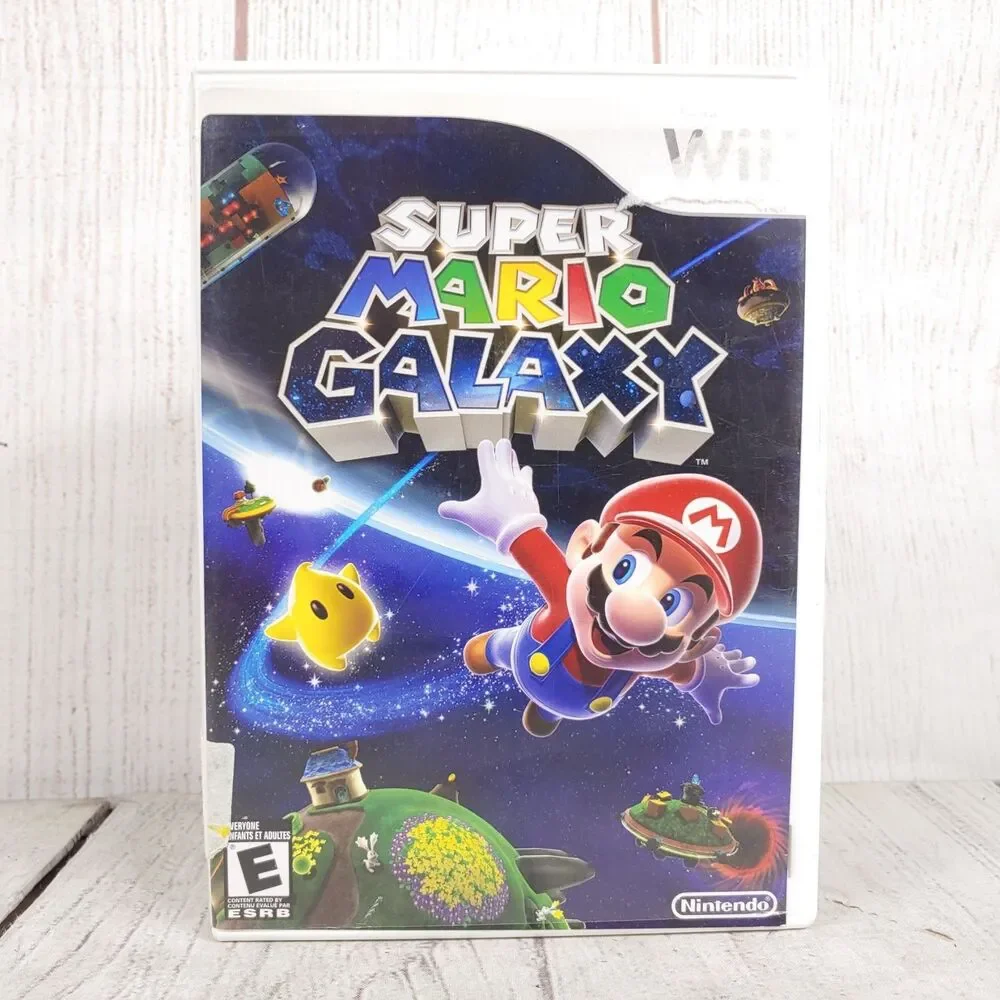 Super Mario Galaxy - Nintendo Wii COMPLETE w/ Case + Manual - TESTED WORKING